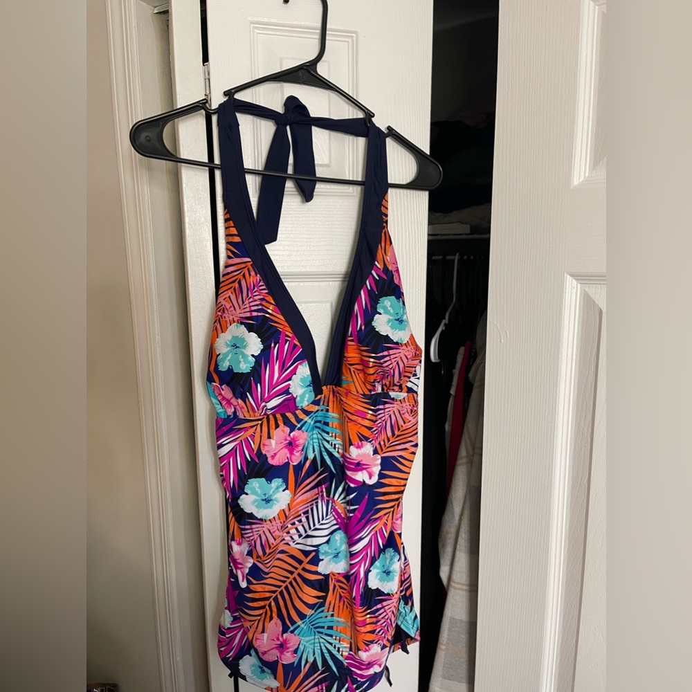 Tropical bathing suit top (Halter top)